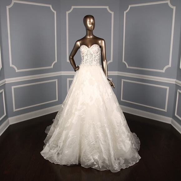 FRANCESCA MIRANDA Couture Gaelle Strapless Aline Ballgown Wedding Dress Gown 10